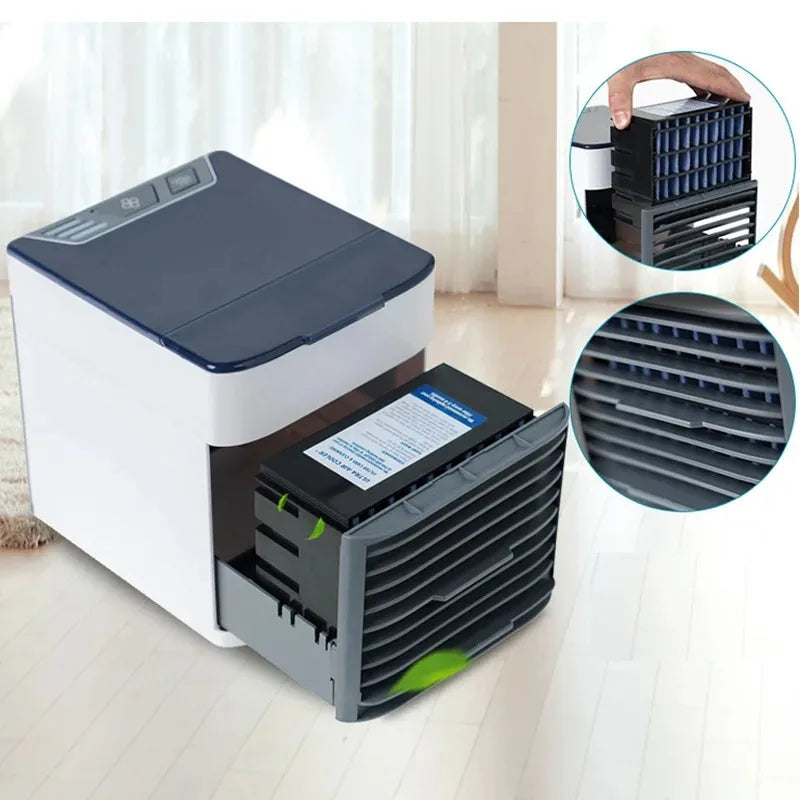 Mini Portable Air Conditioning Table Ultra Air Usb Premium Easy Use Practical Summer Heat-Fast Delivery For All Brazil