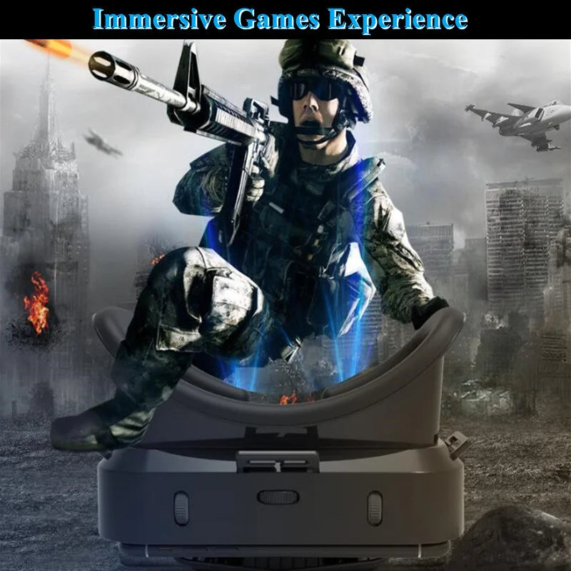 G10 IMAX 3D Movies Giant Screen Virtual Reality Glasses Google Cardboard Box VR Helmet for 4.7-7" Phone,Support Game Controller