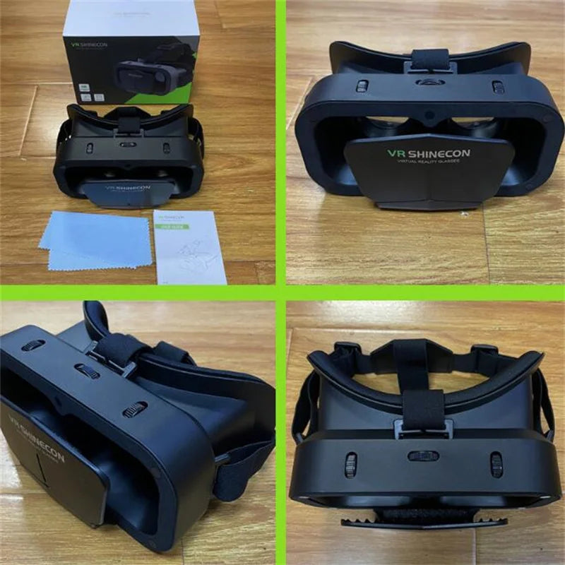 G10 IMAX 3D Movies Giant Screen Virtual Reality Glasses Google Cardboard Box VR Helmet for 4.7-7" Phone,Support Game Controller